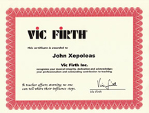 Vic Firth Cert